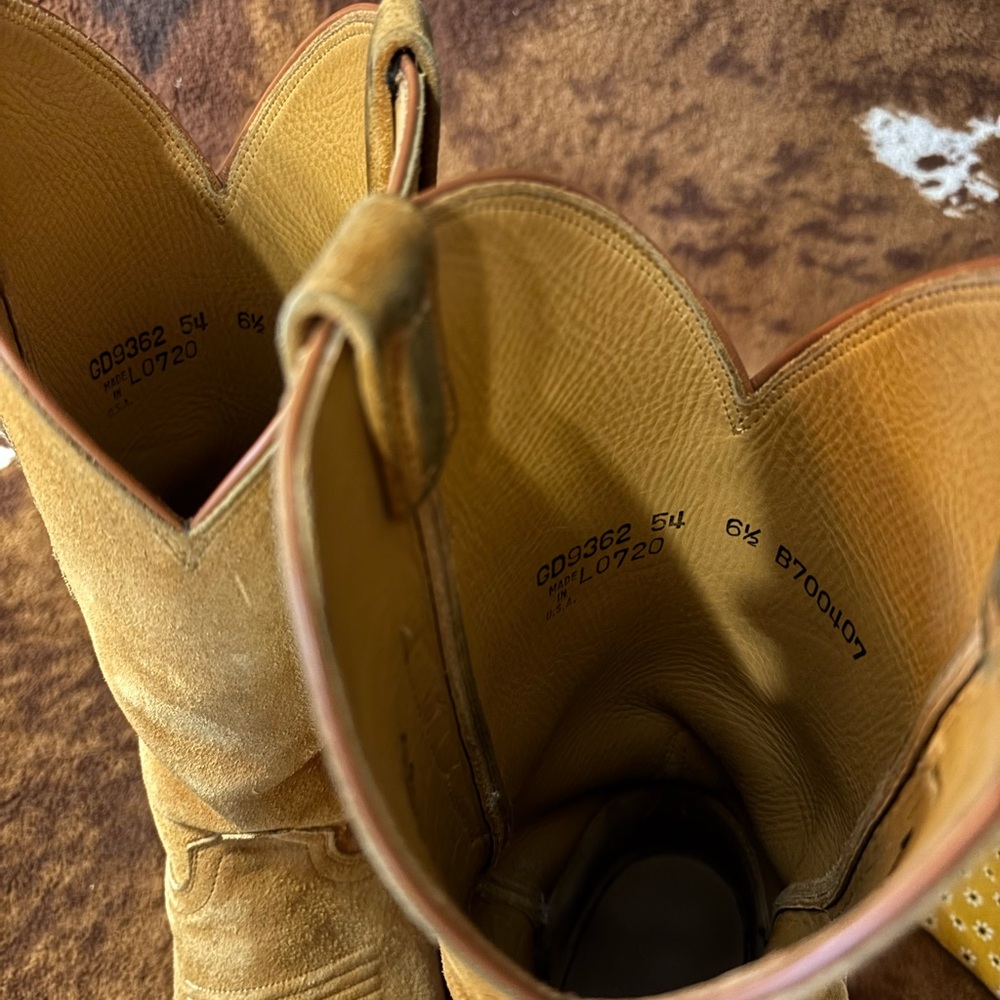Lucchese Classic Cognac Suede 13” Boot - Picture 6 of 7